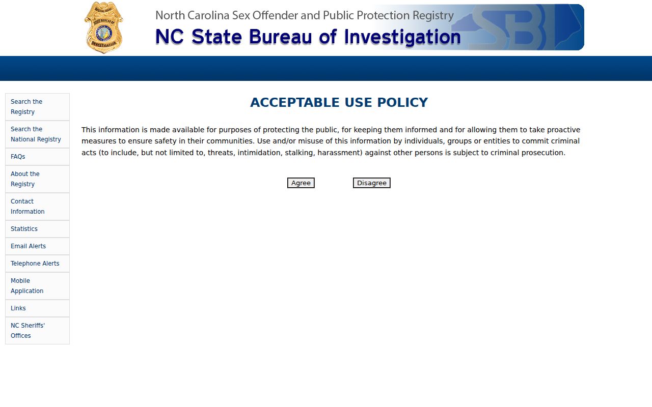 Huntersville neighbors North Carolina sex offender registry