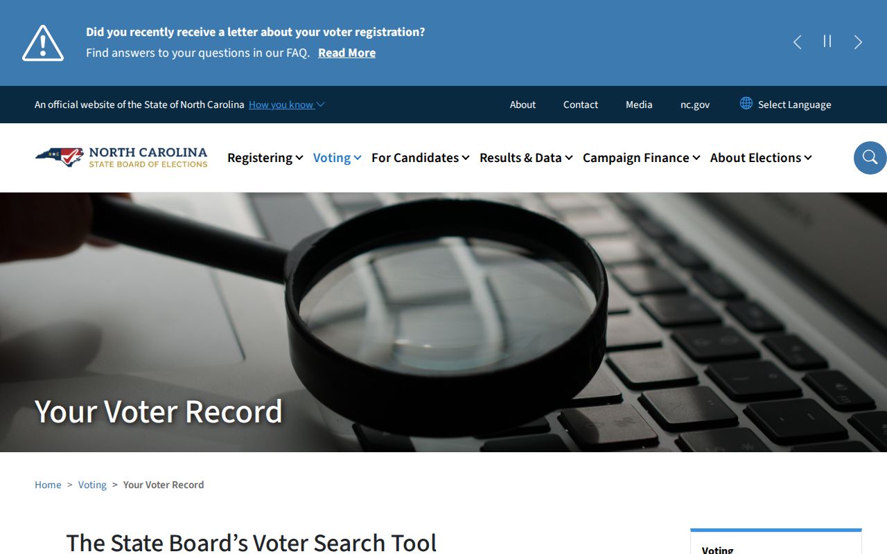 Huntersville resident lookup voter record information